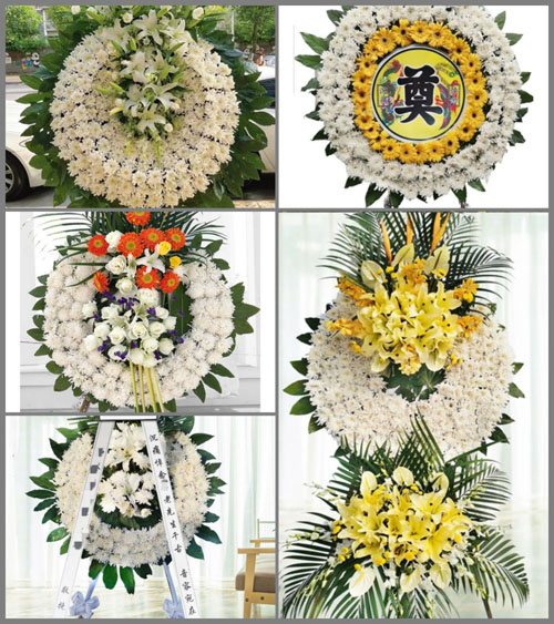 湖南永州祁阳县进宝塘镇井边村花圈速递